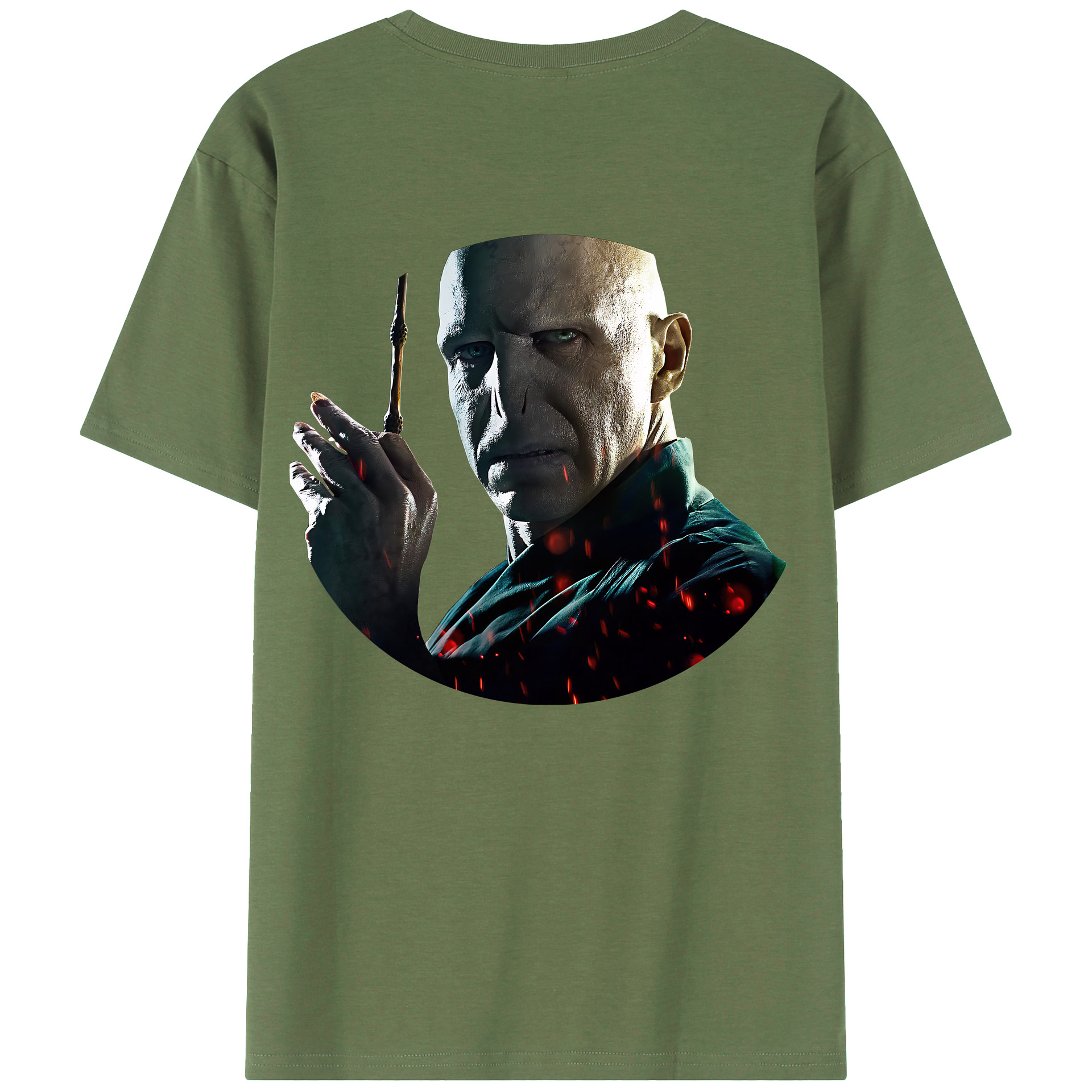 （画像用） Harry Potter ハリー・ポッターシリーズ 綿100％ メンズ半袖Tシャツ（バックプリント） 通気性
